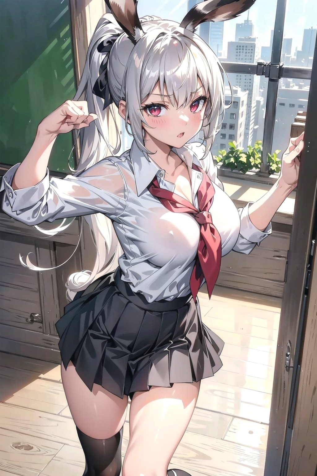 むぅ❗みみは激おこなのです💢🐰