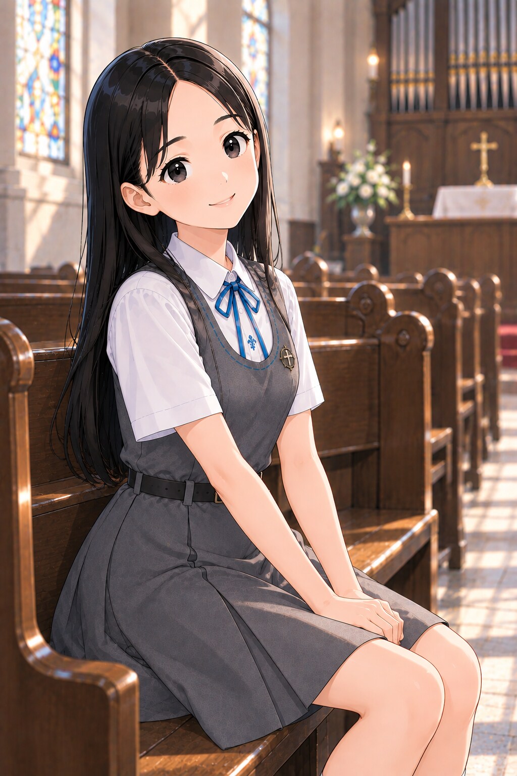 架空制服女子６１　美波ちゃん | の人気AIイラスト・グラビア