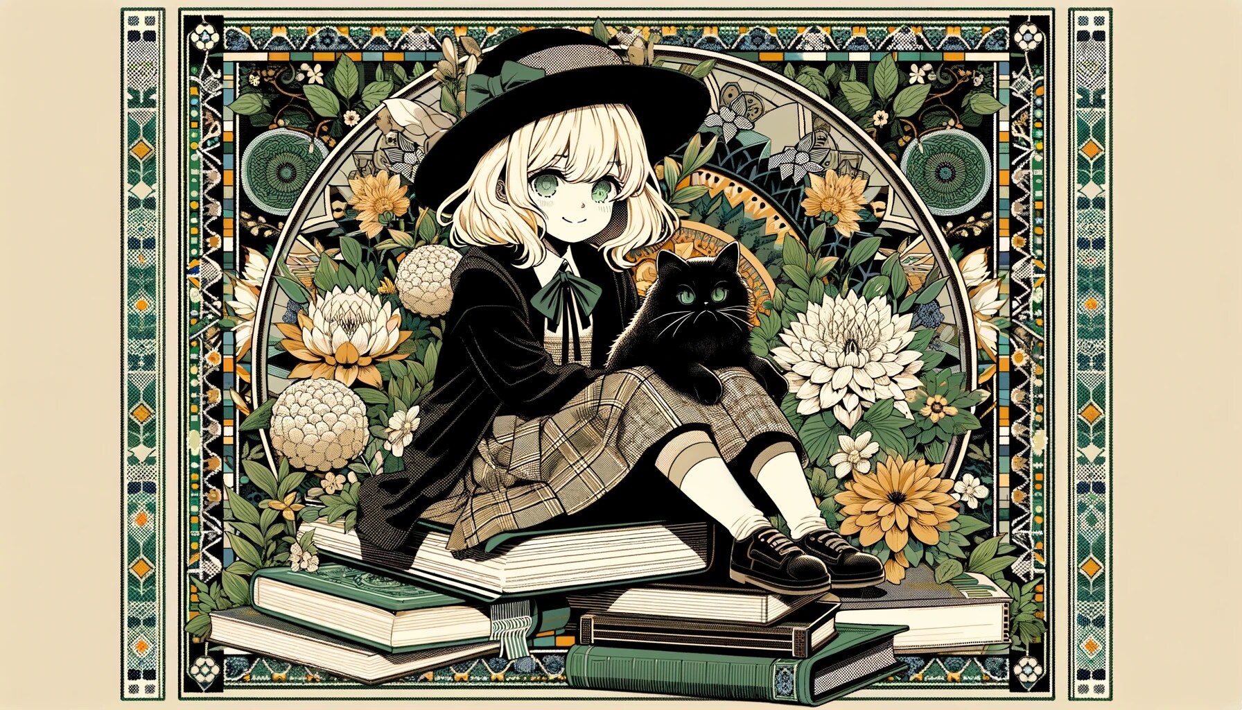 少女と猫