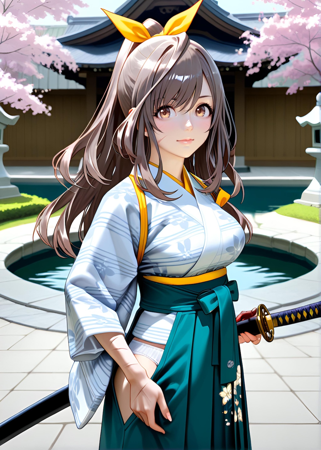朝比奈月愛（AsahinaKagura）帯刀