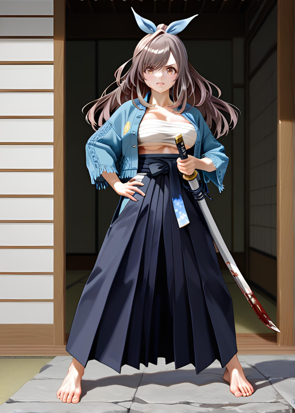 朝比奈月愛（AsahinaKagura）帯刀