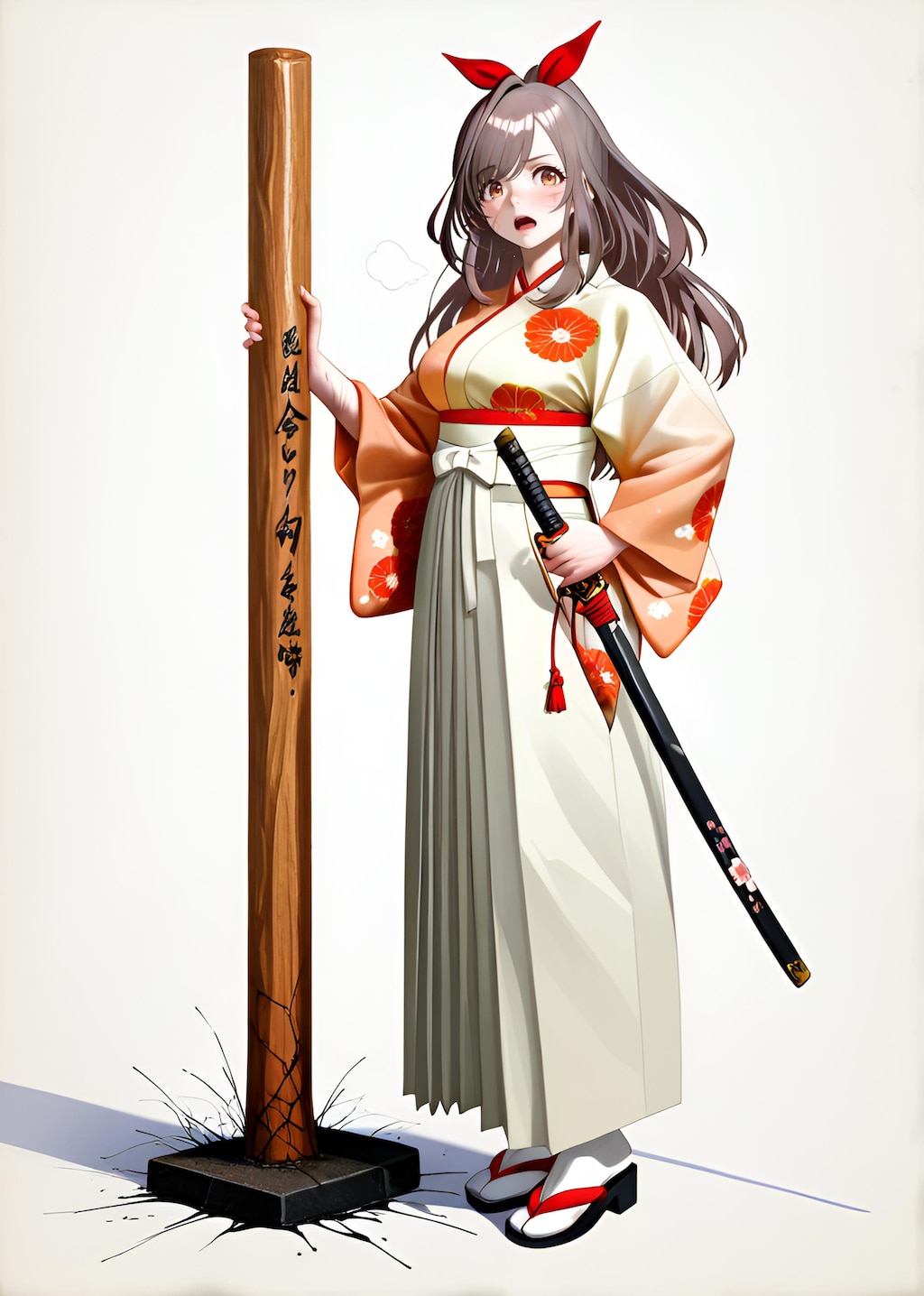 朝比奈月愛（AsahinaKagura）帯刀