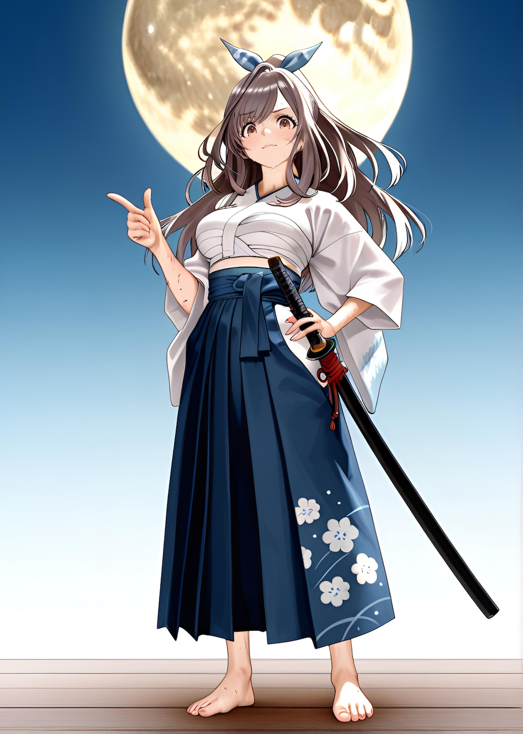 朝比奈月愛（AsahinaKagura）帯刀