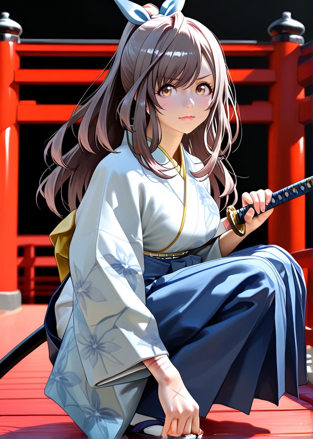 朝比奈月愛（AsahinaKagura）帯刀