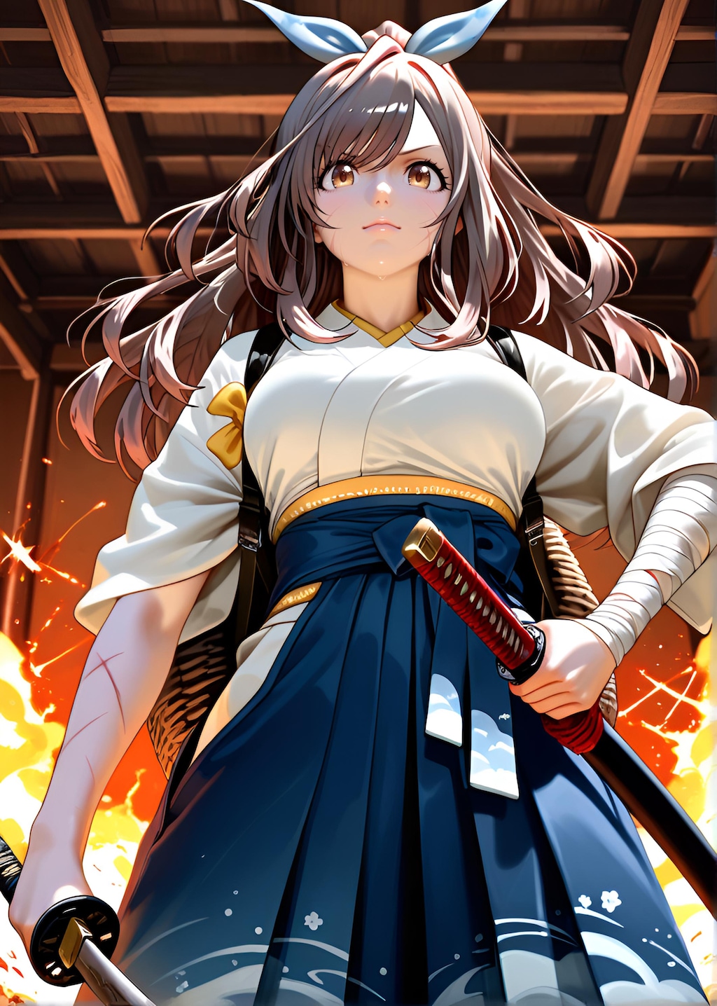 朝比奈月愛（AsahinaKagura）帯刀