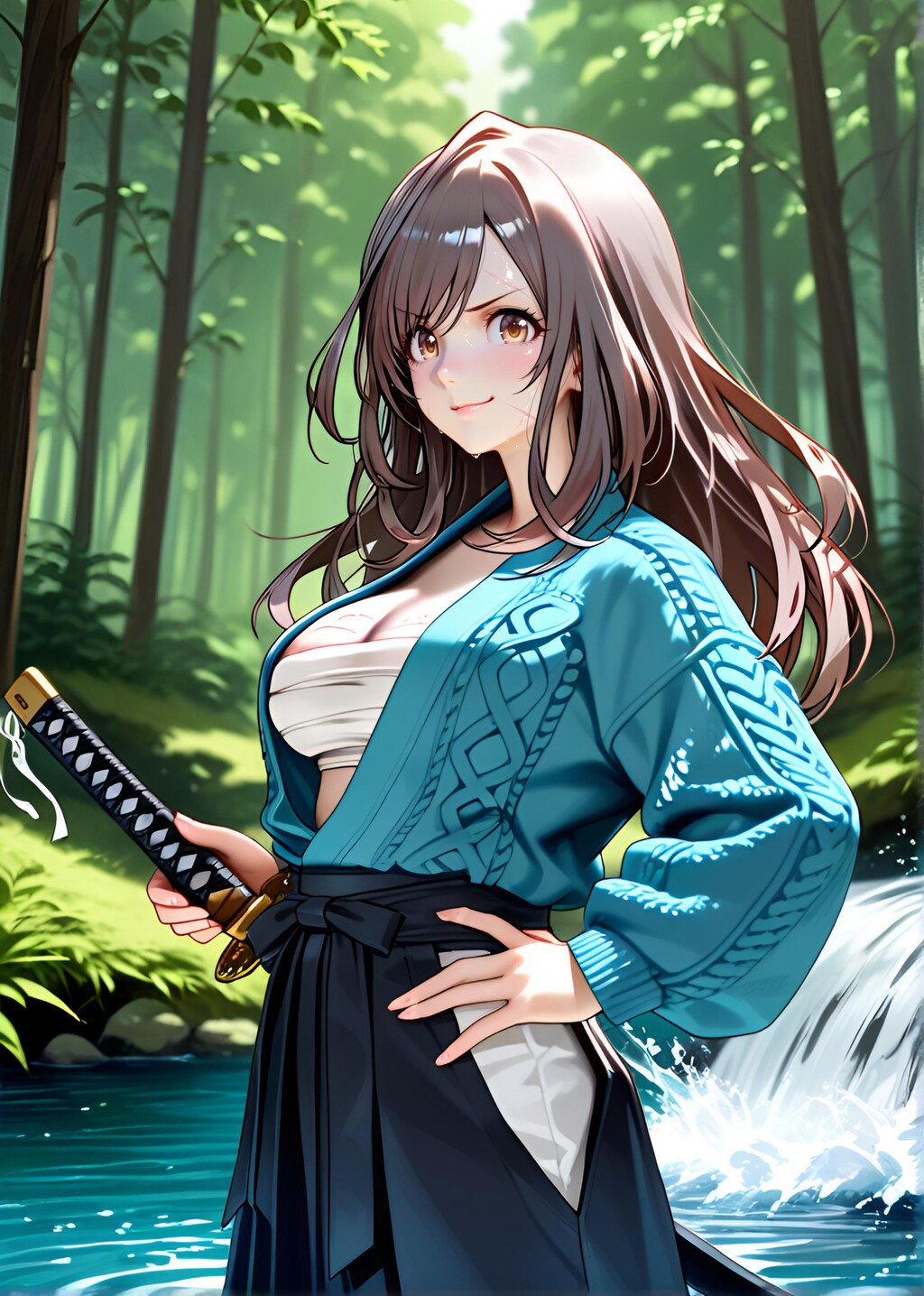 朝比奈月愛（AsahinaKagura）帯刀