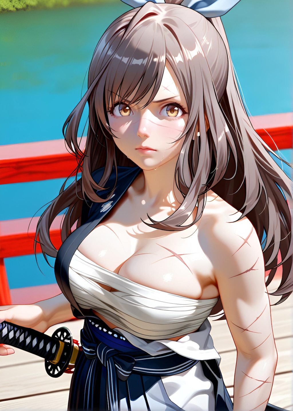 朝比奈月愛（AsahinaKagura）帯刀
