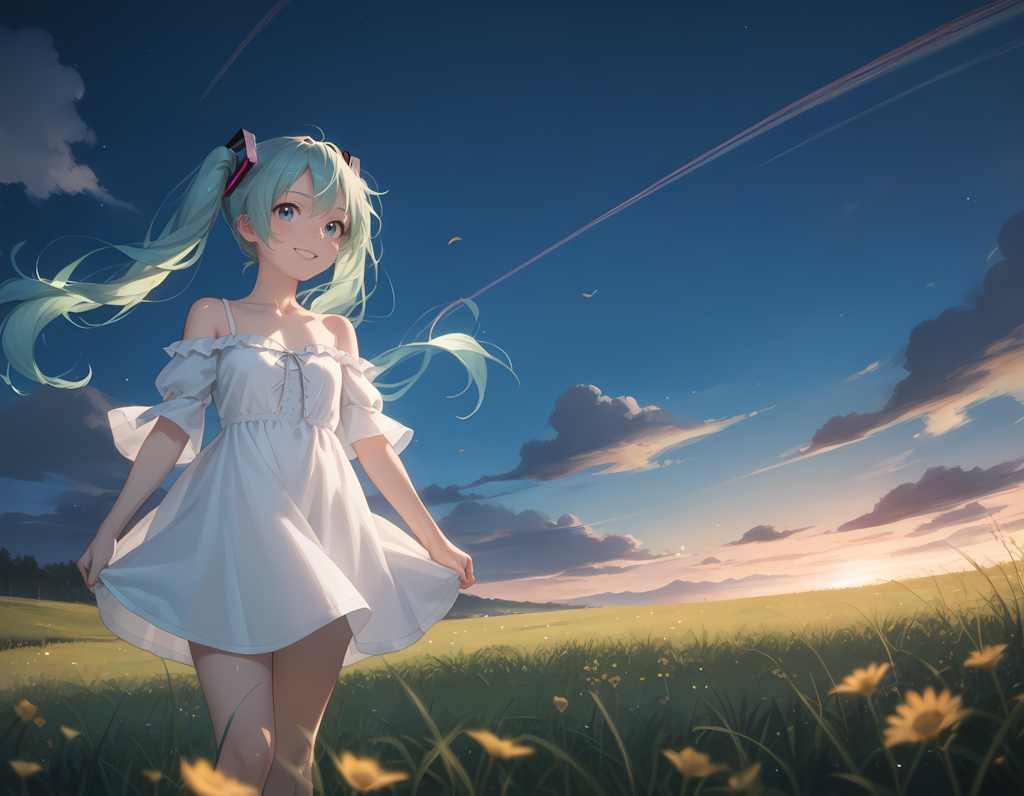 電子の妖精と大草原