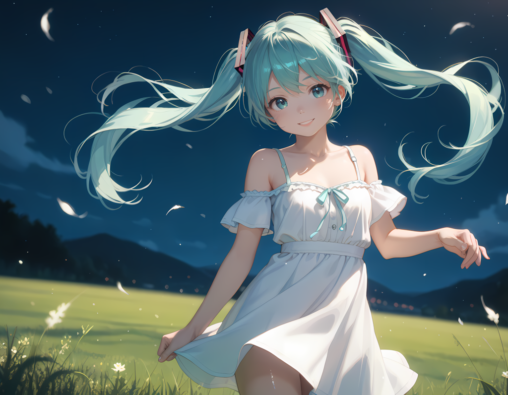 電子の妖精と大草原