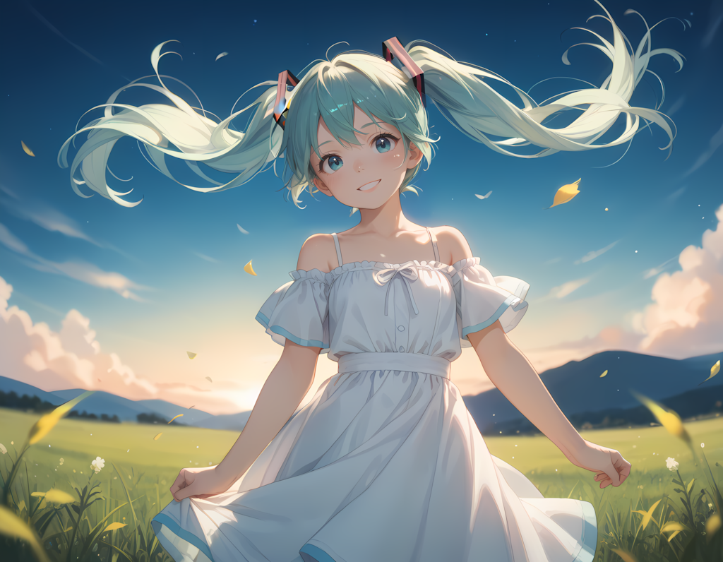 電子の妖精と大草原