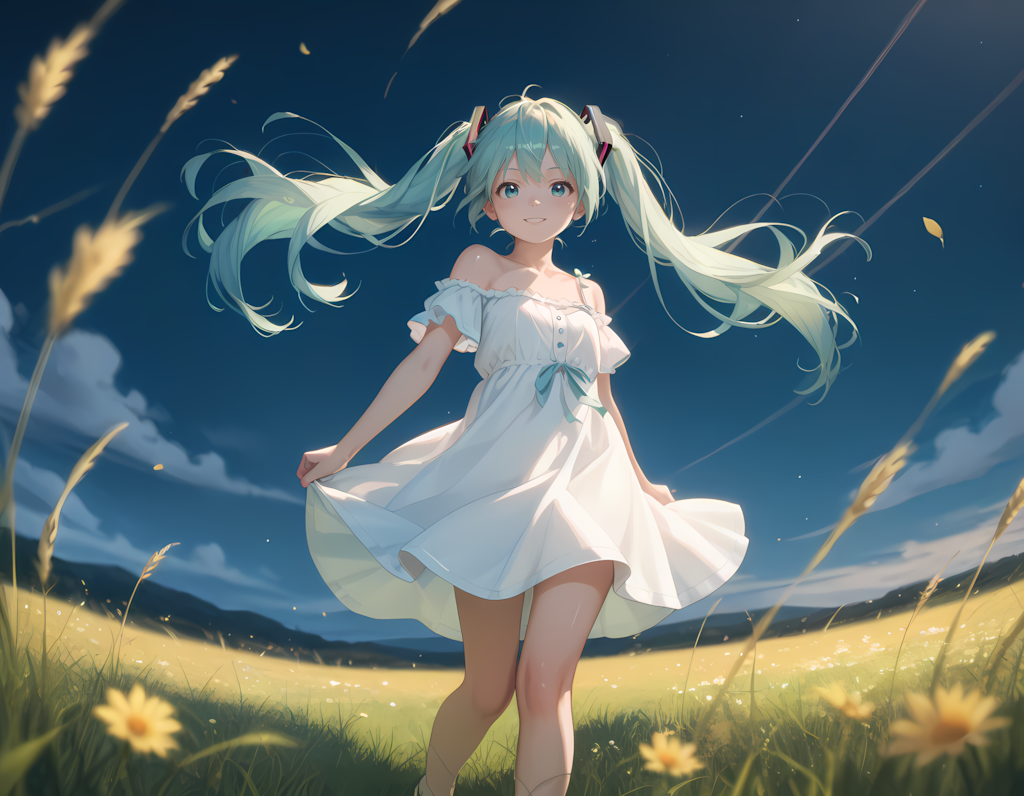 電子の妖精と大草原