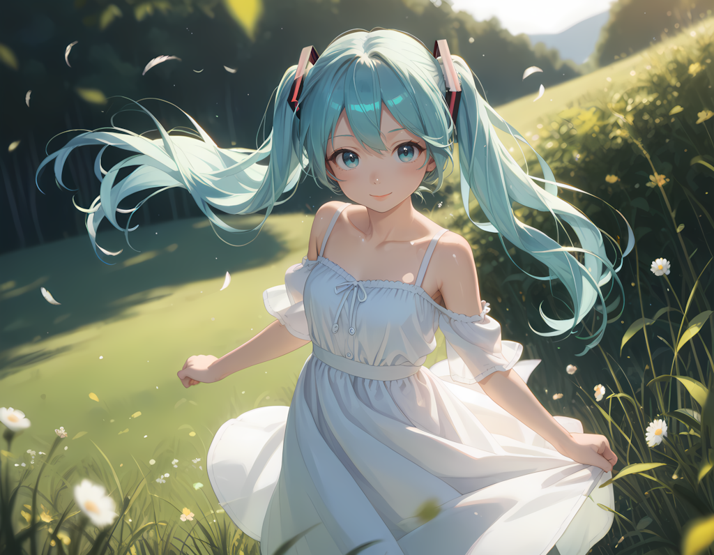 電子の妖精と大草原