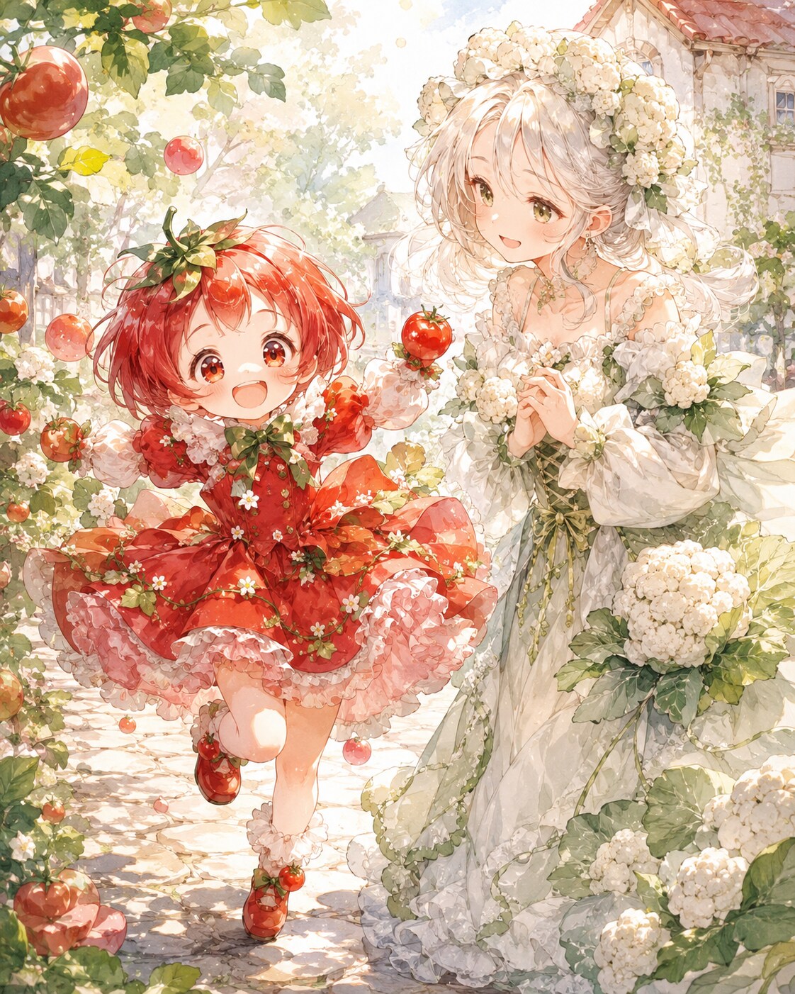 トマトちゃんとカリフラワーさん