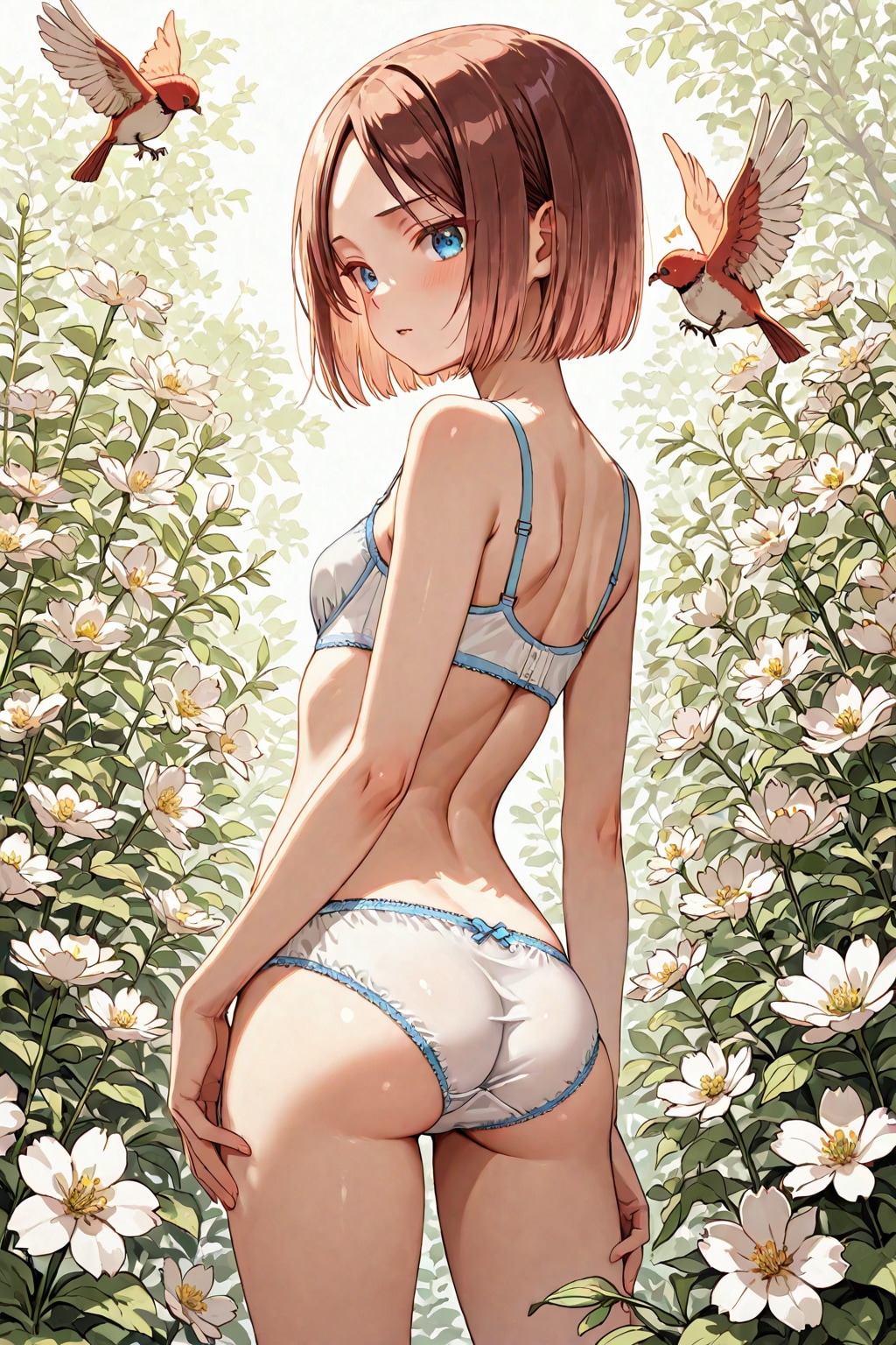 下着姿の茶髪ちゃん