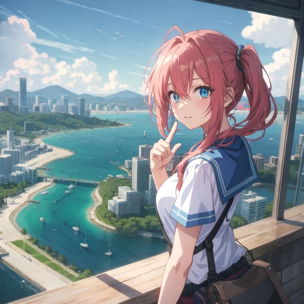 展望台から見た景色 | の人気AIイラスト・グラビア