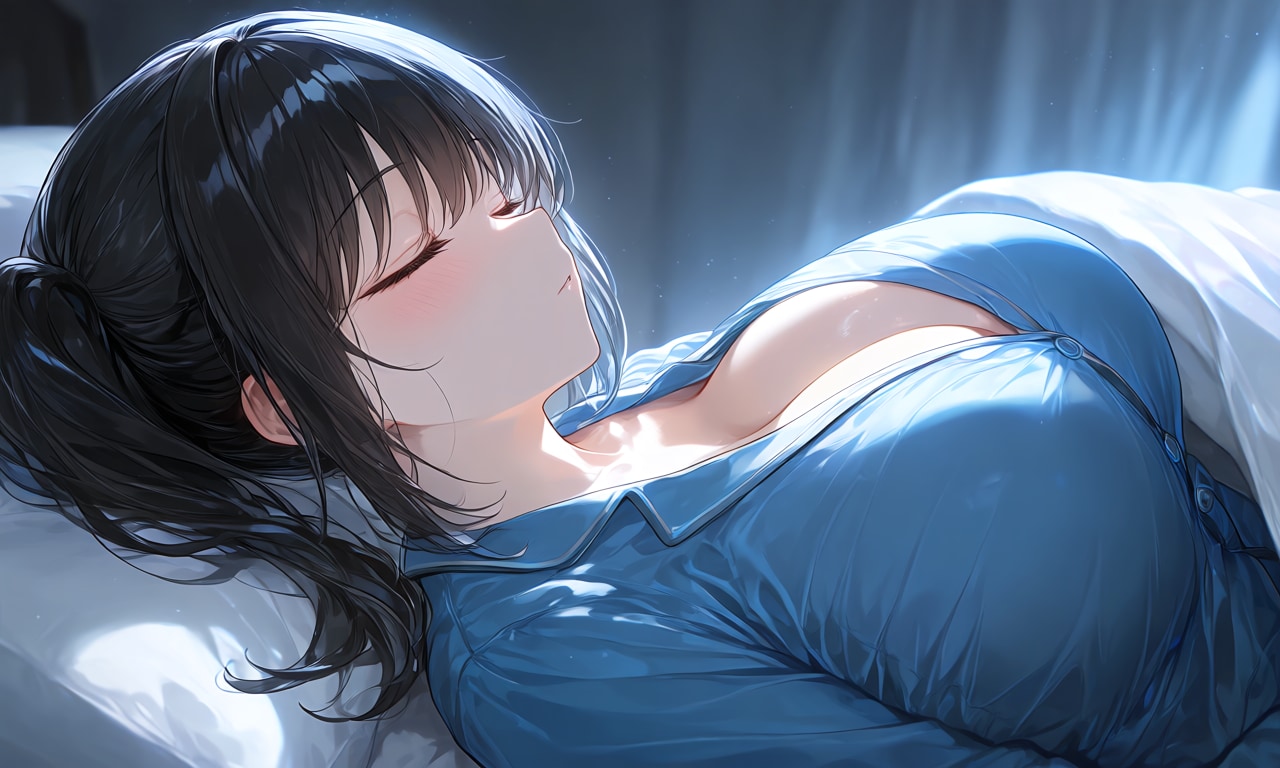 仰向けも寝苦しそう…😅