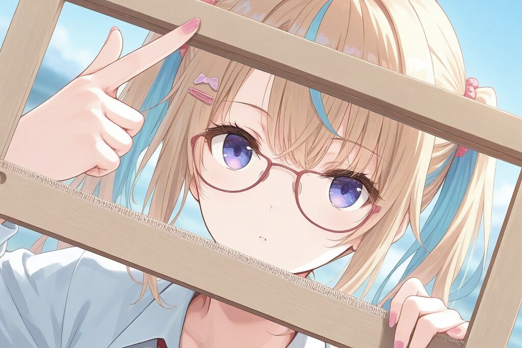 This is a frame made of cardboard