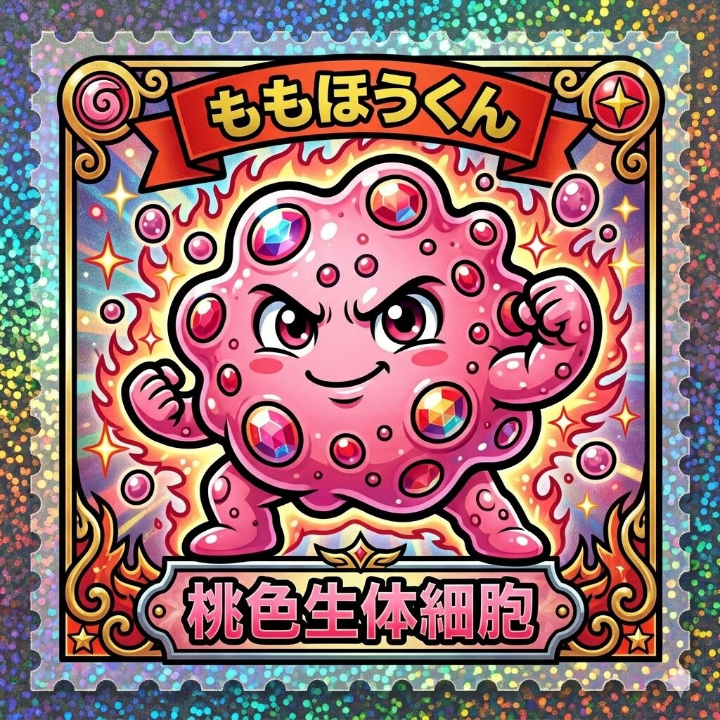 ももほうくんシール