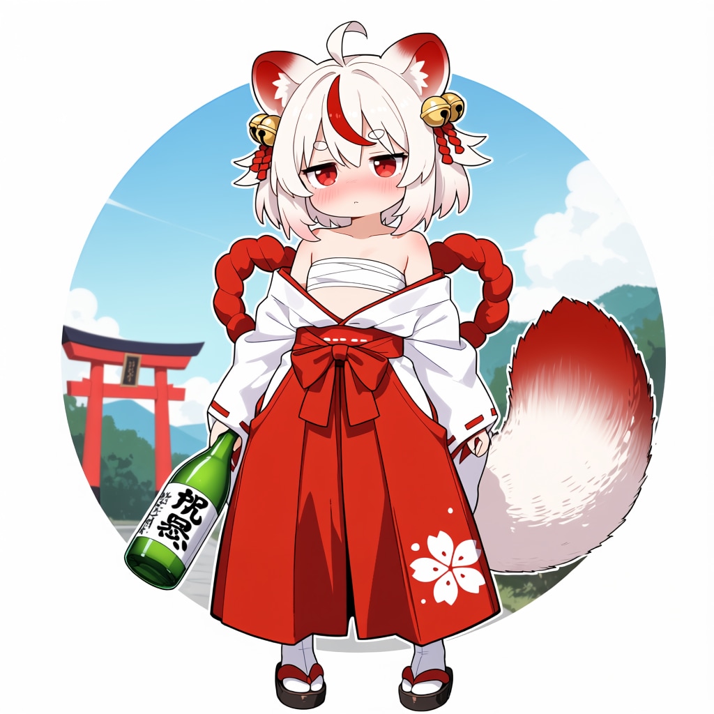 狸の神様衣装案