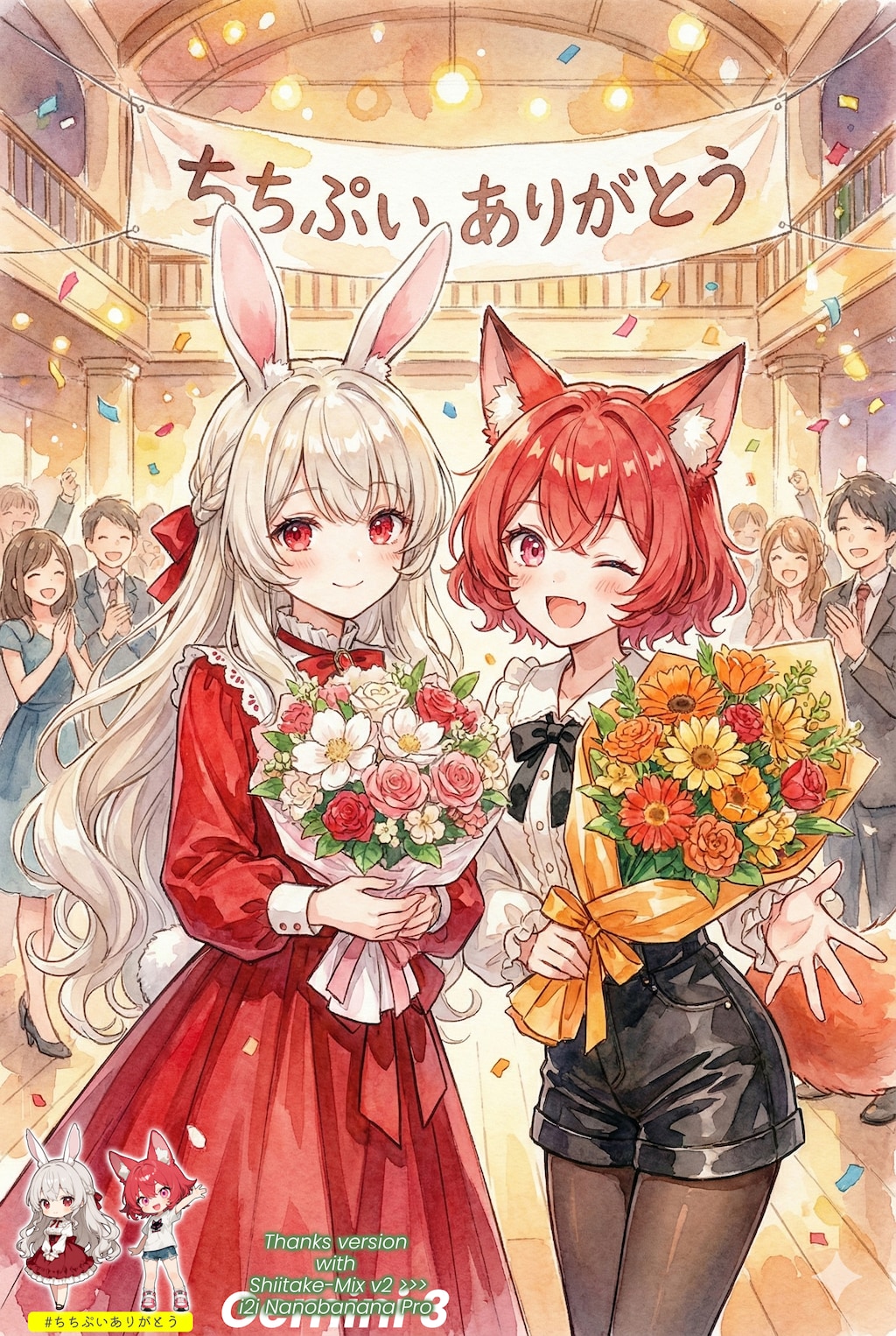 ちちぷいさんに感謝の花束