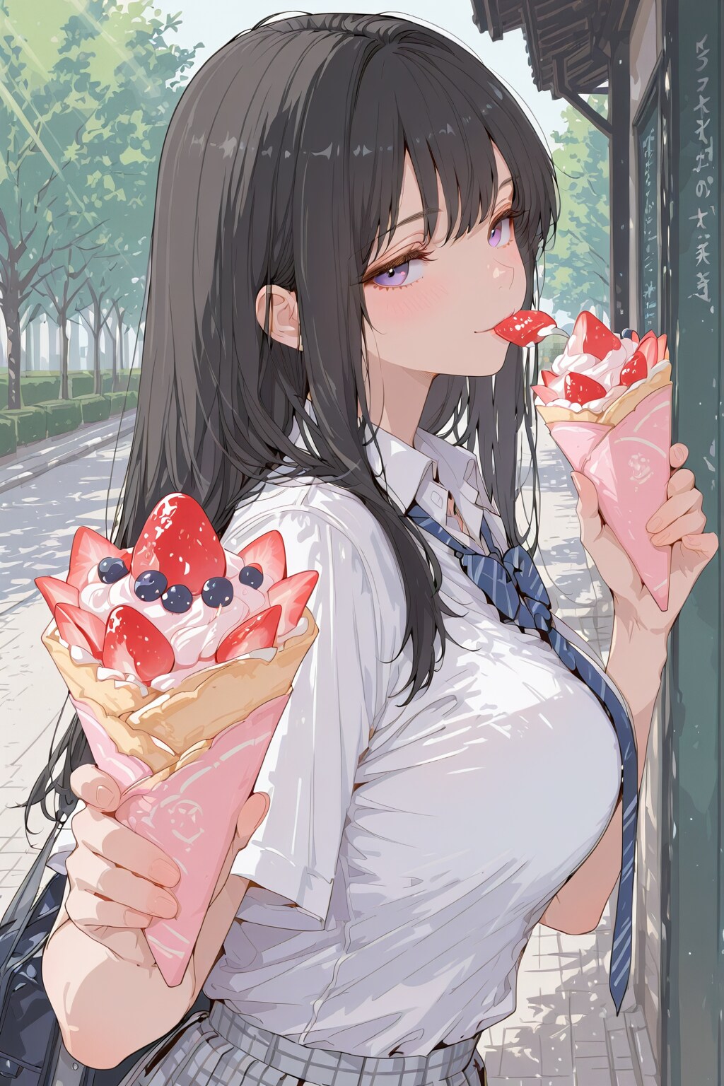 放課後クレープ | の人気AIイラスト・グラビア