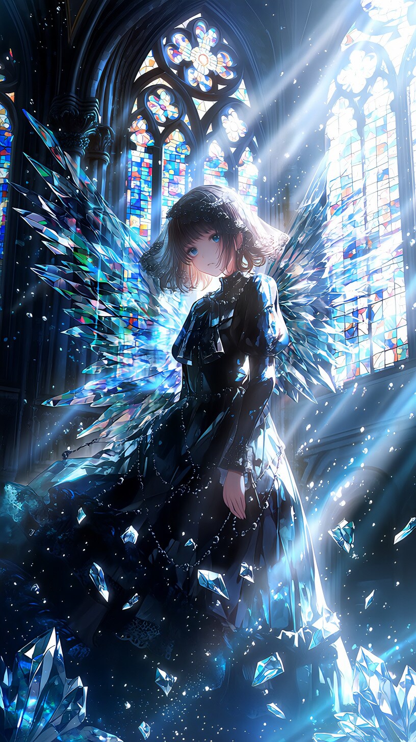 クリスタル翼の君 | の人気AIイラスト・グラビア