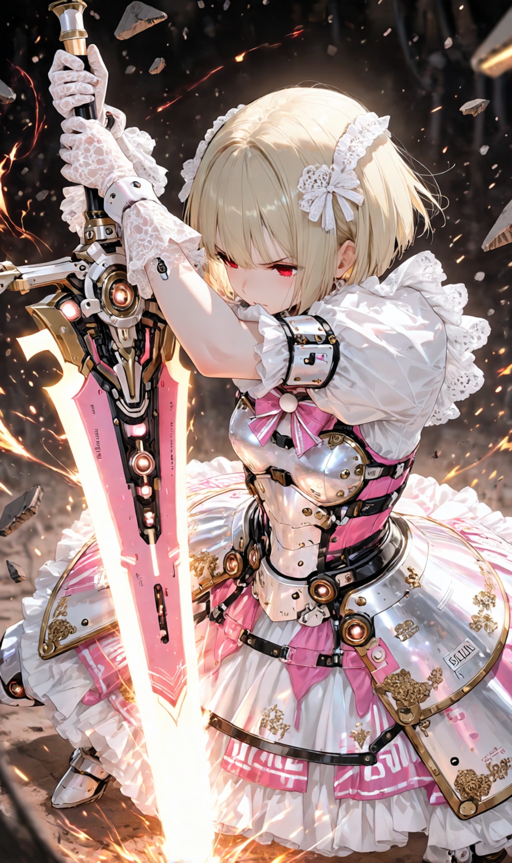 Armored Maid candy-pink