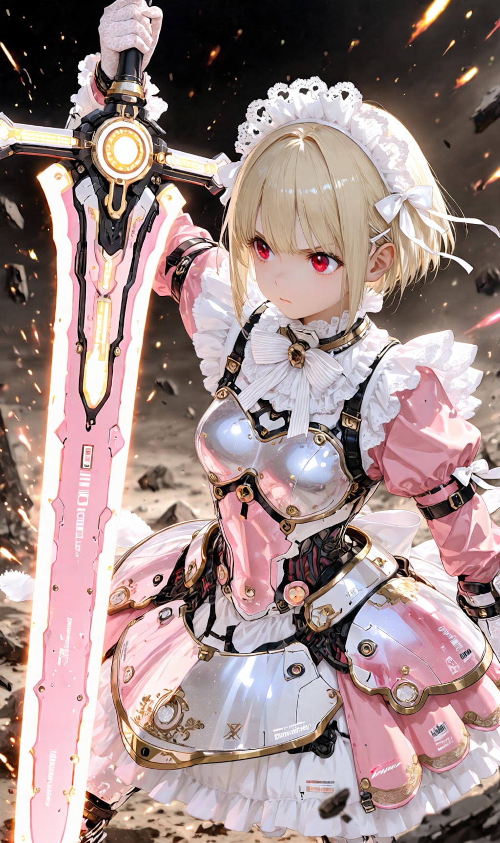Armored Maid candy-pink