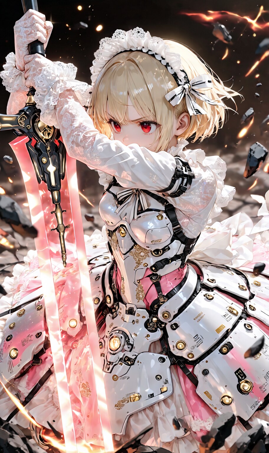 Armored Maid candy-pink