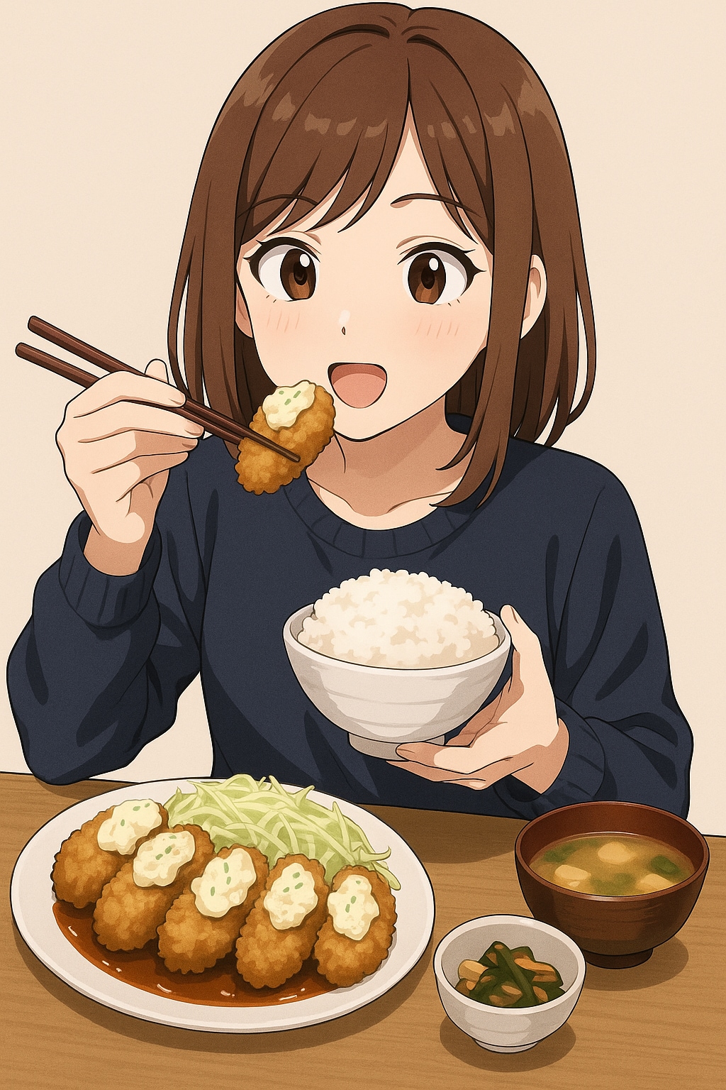 カキフライ定食