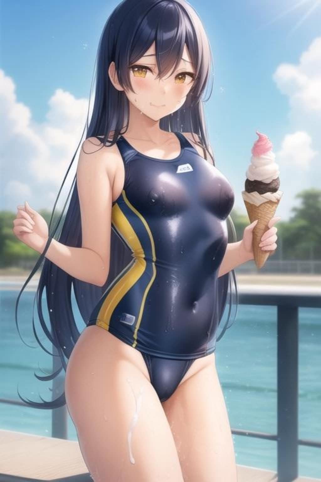 スク水&競泳水着のスクールアイドル達