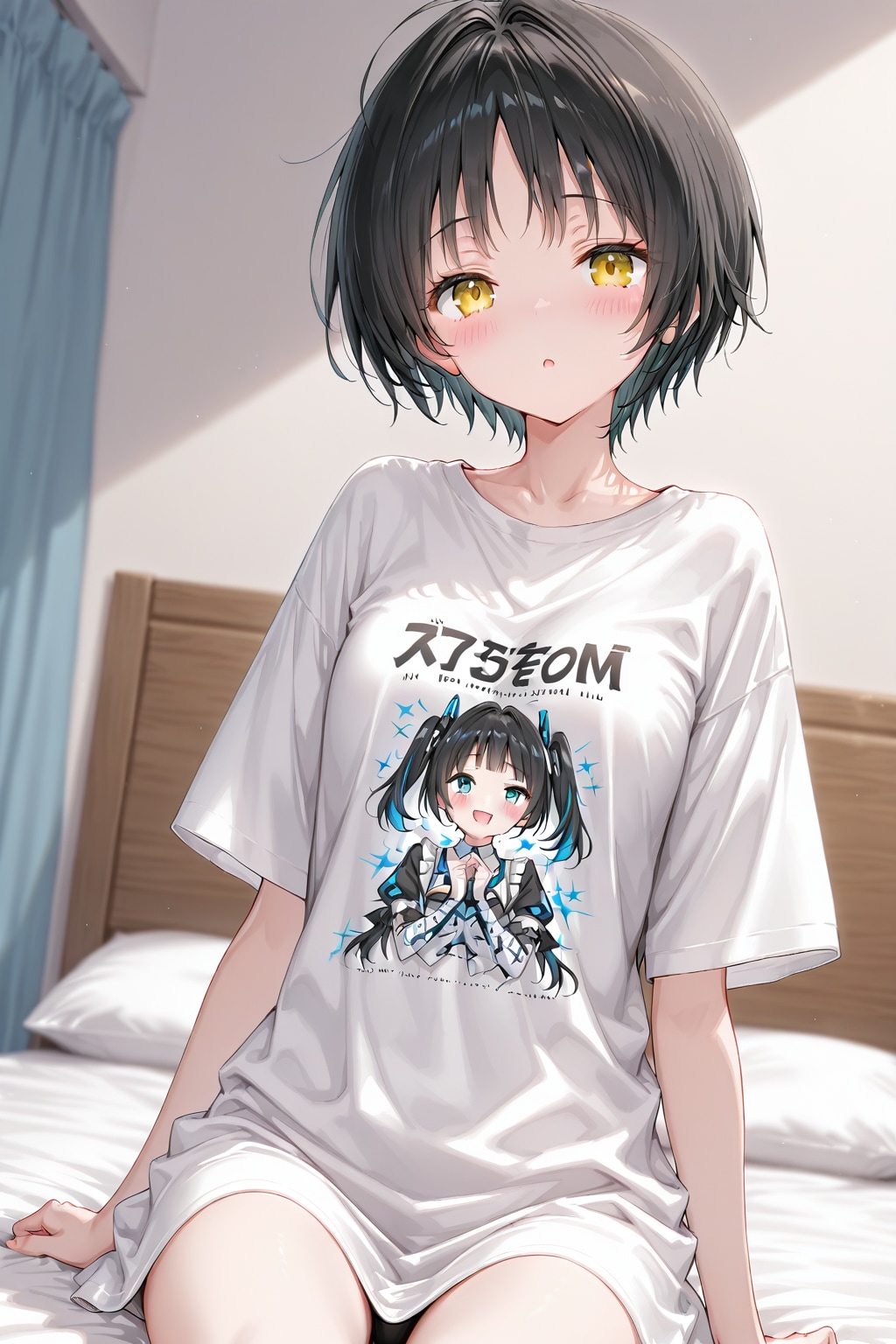 ロゴTシャツを着た女性20251028