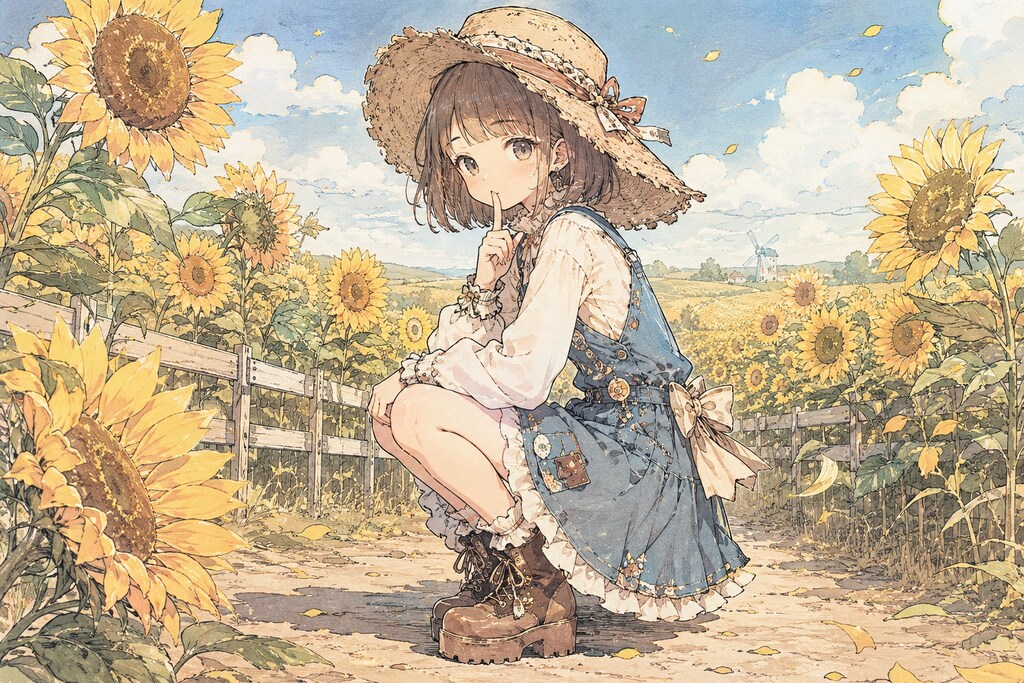 ひまわりと少女19