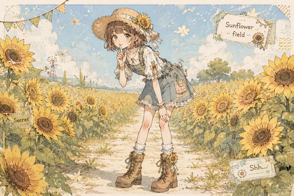 ひまわりと少女19