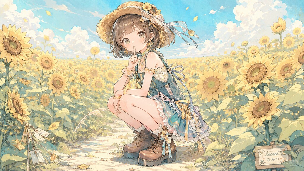 ひまわりと少女19