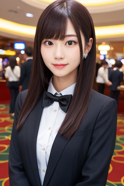 タキシード女子のカジノディーラー　実写版