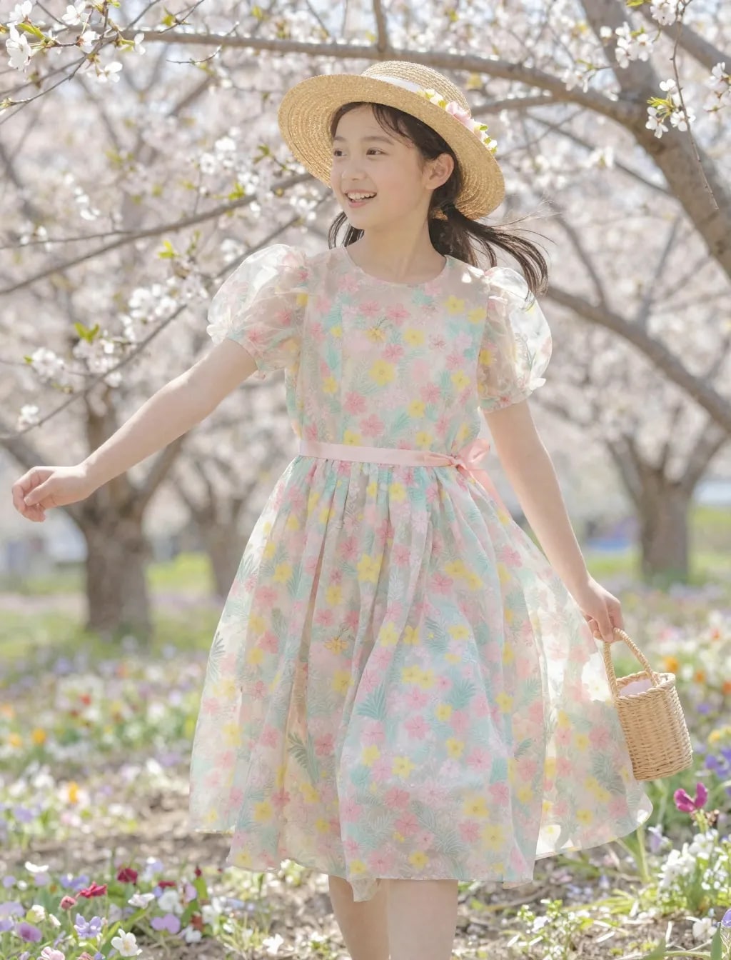 【春色コーデ】春の女の子