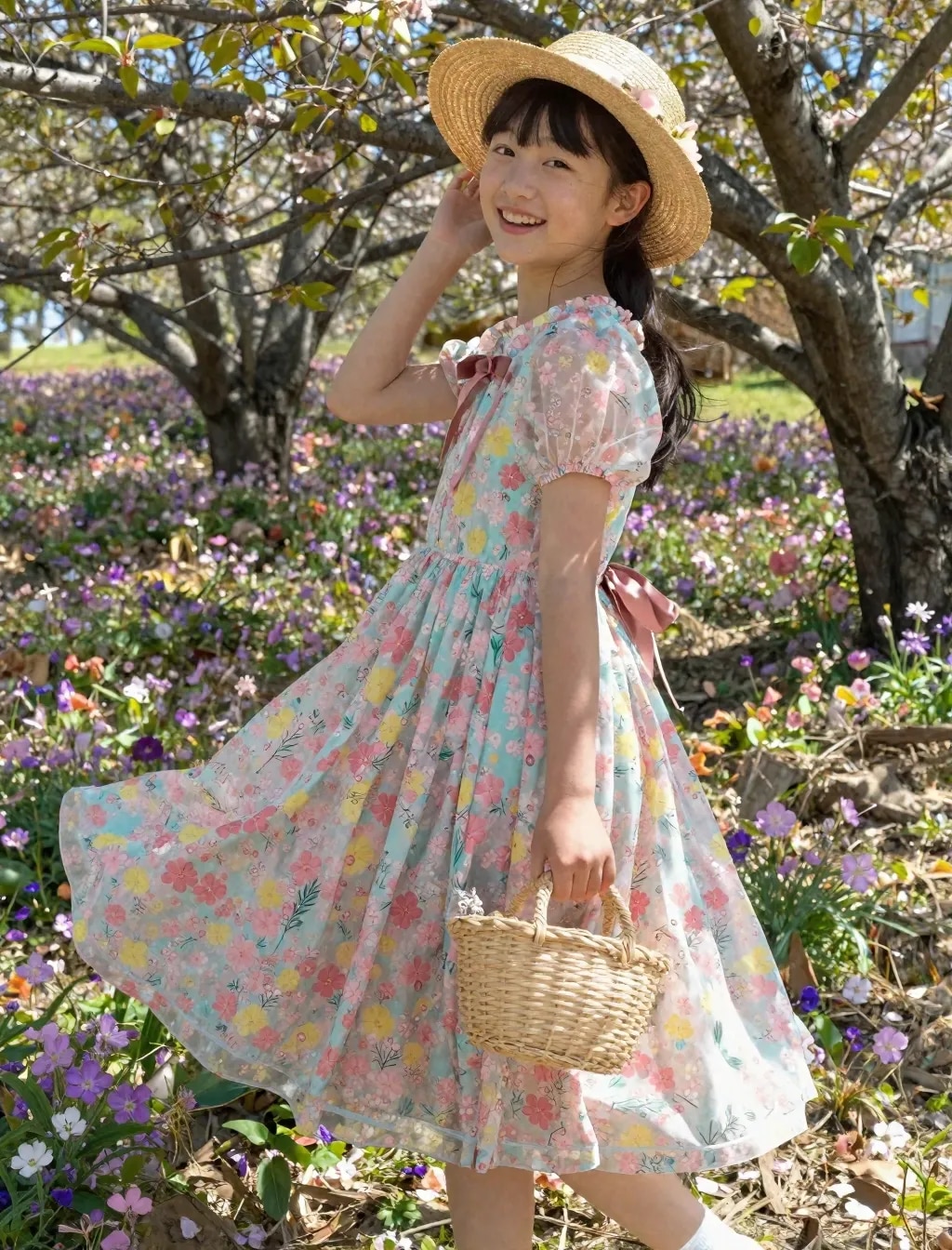 【春色コーデ】春の女の子