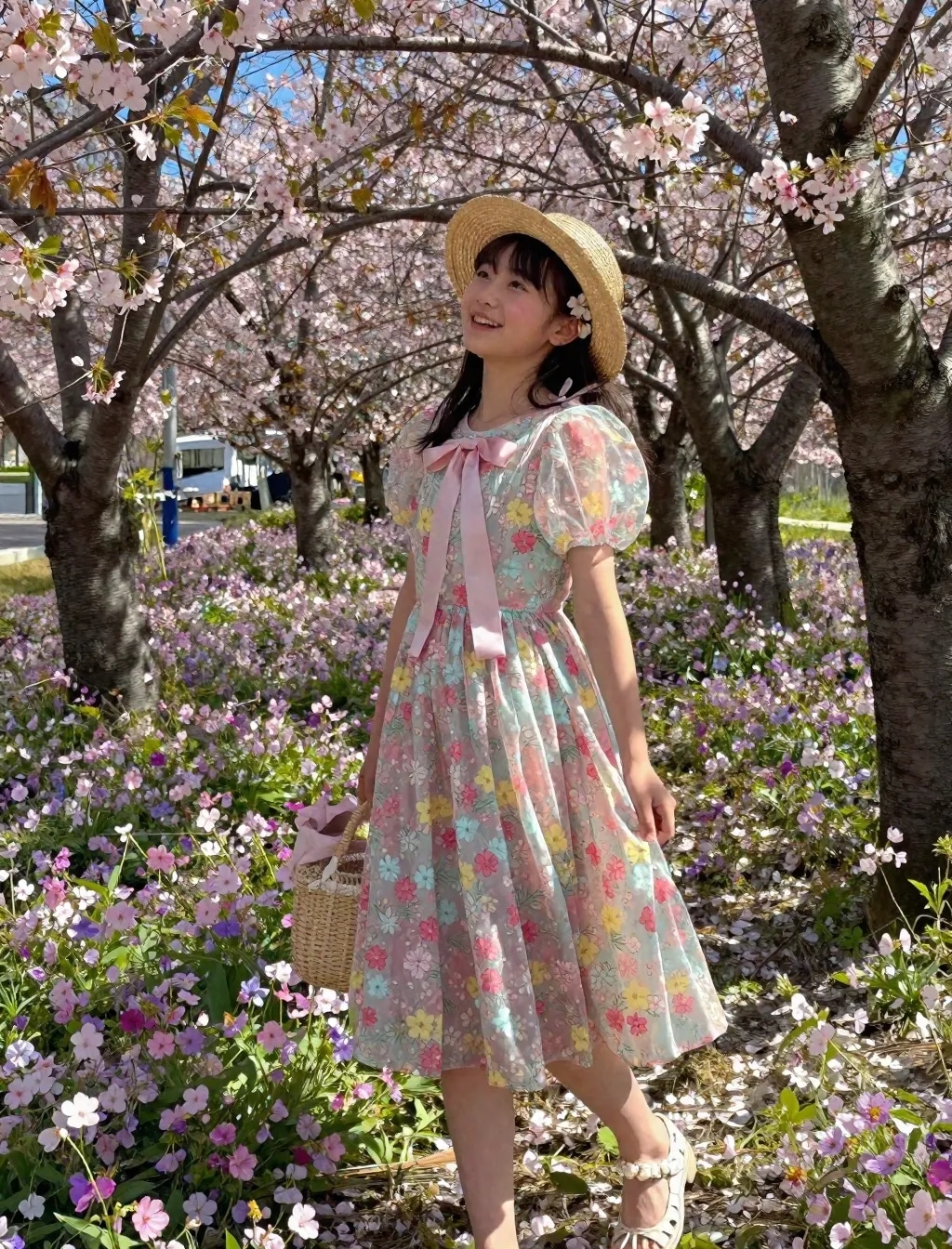 【春色コーデ】春の女の子