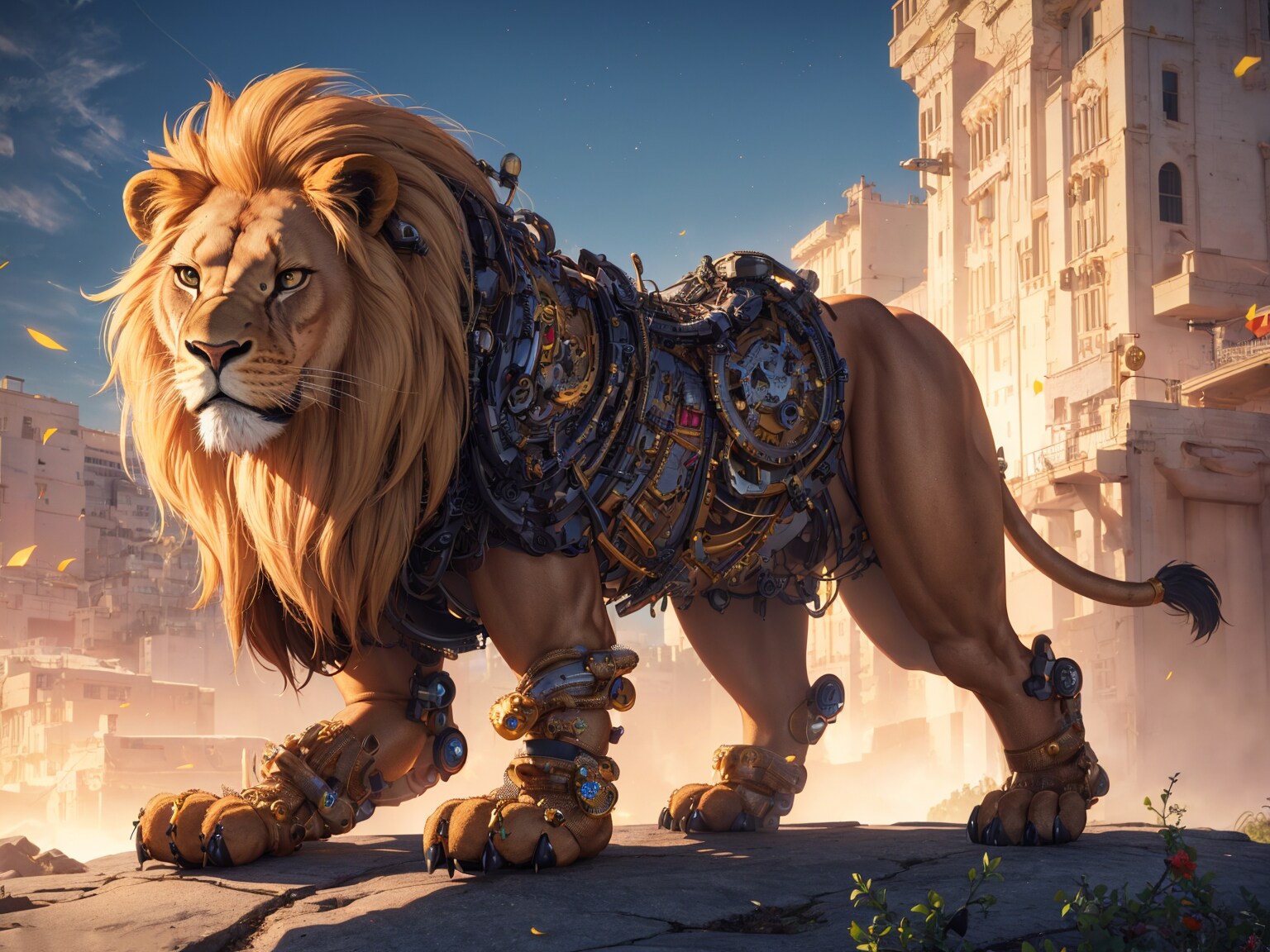 機械仕掛けの獅子 その① | の人気AIイラスト・グラビア