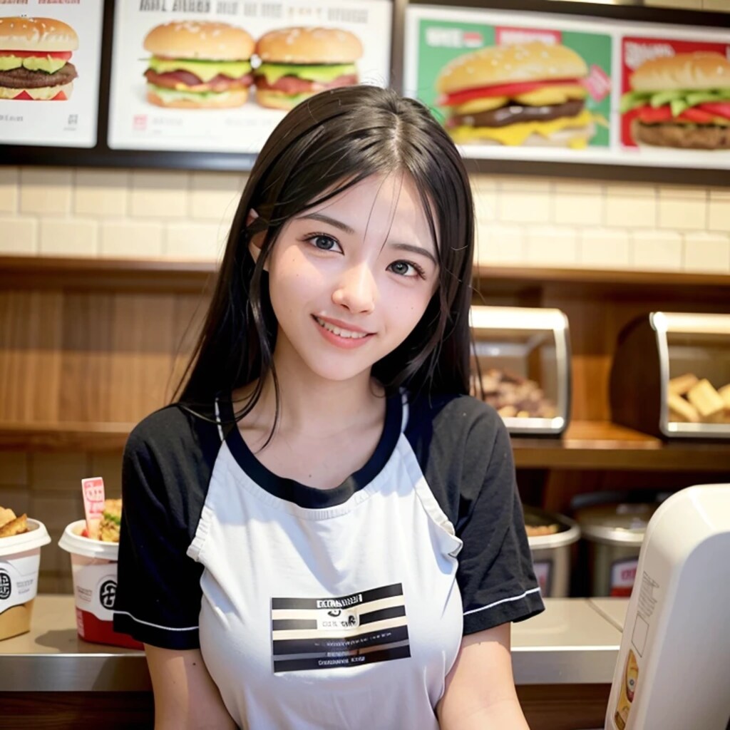 黒髪ロングでクルーの美女８８