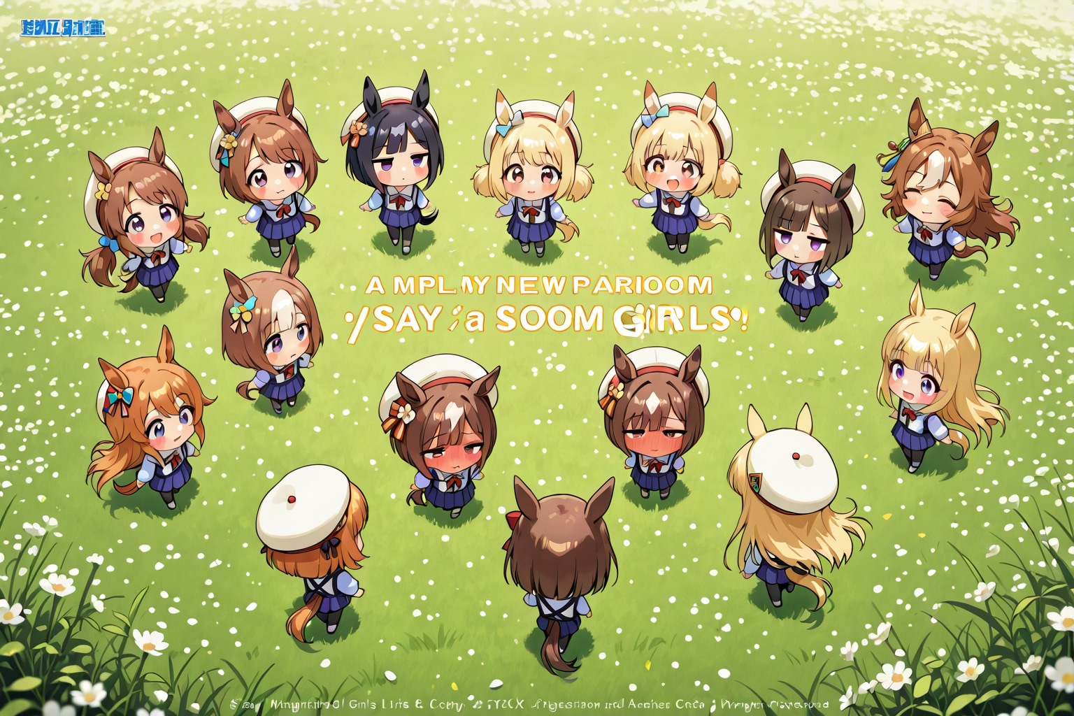 何故か中央の二名ほど、しょんぼりしてしまいました。 | の人気AIイラスト・グラビア