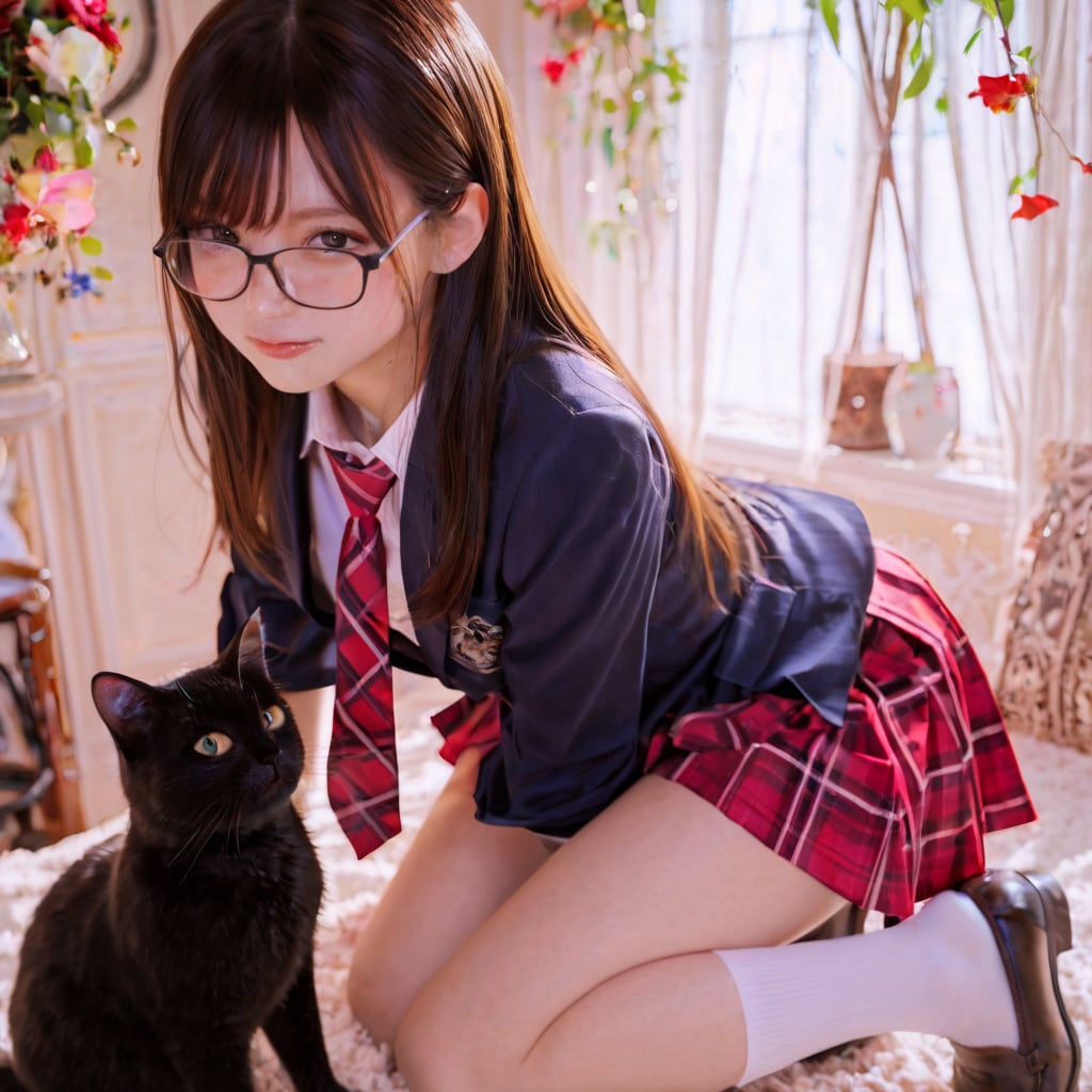 黒猫ちゃんと琴音ちゃん