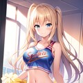 金髪チアガールちゃん 2枚目