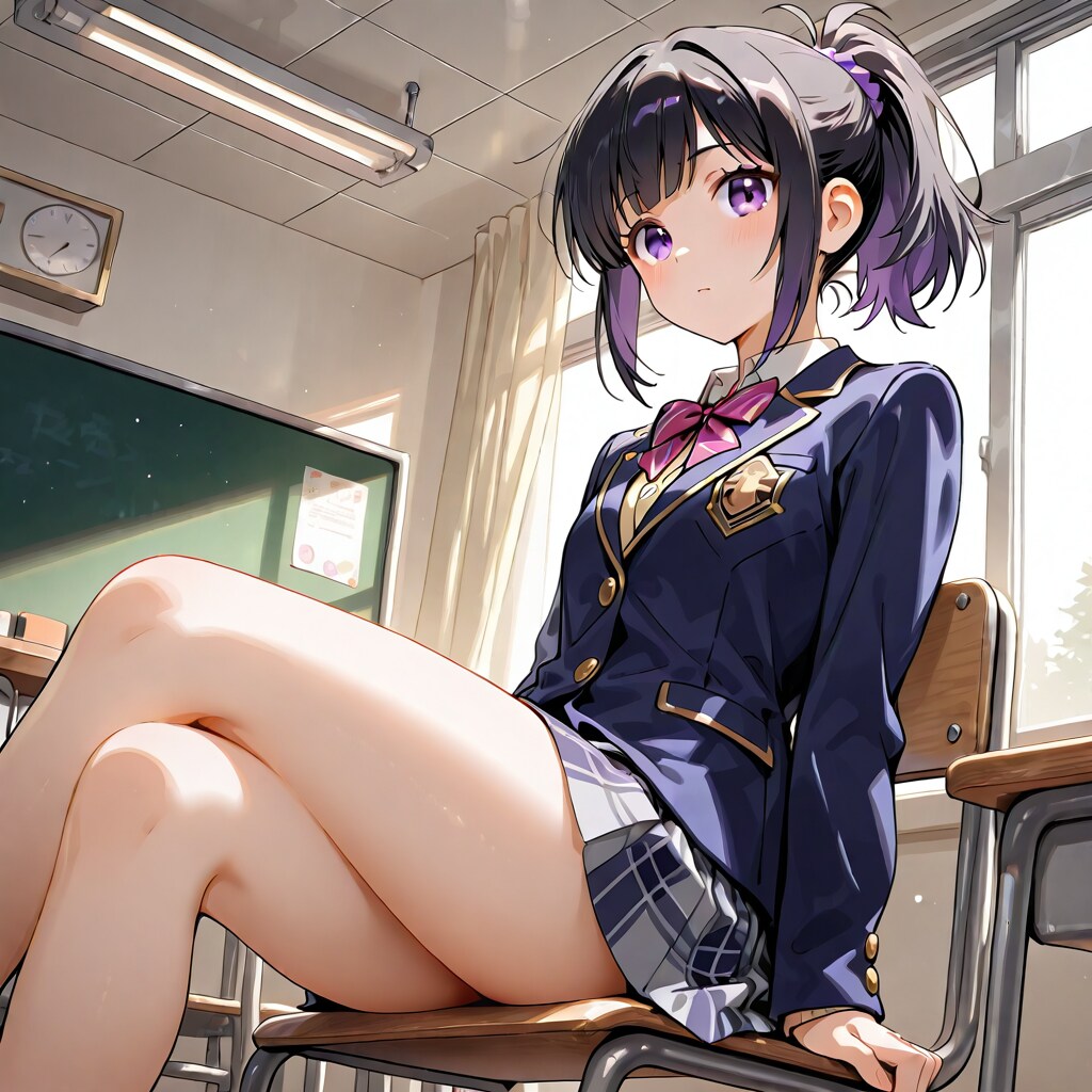 紫色の髪色