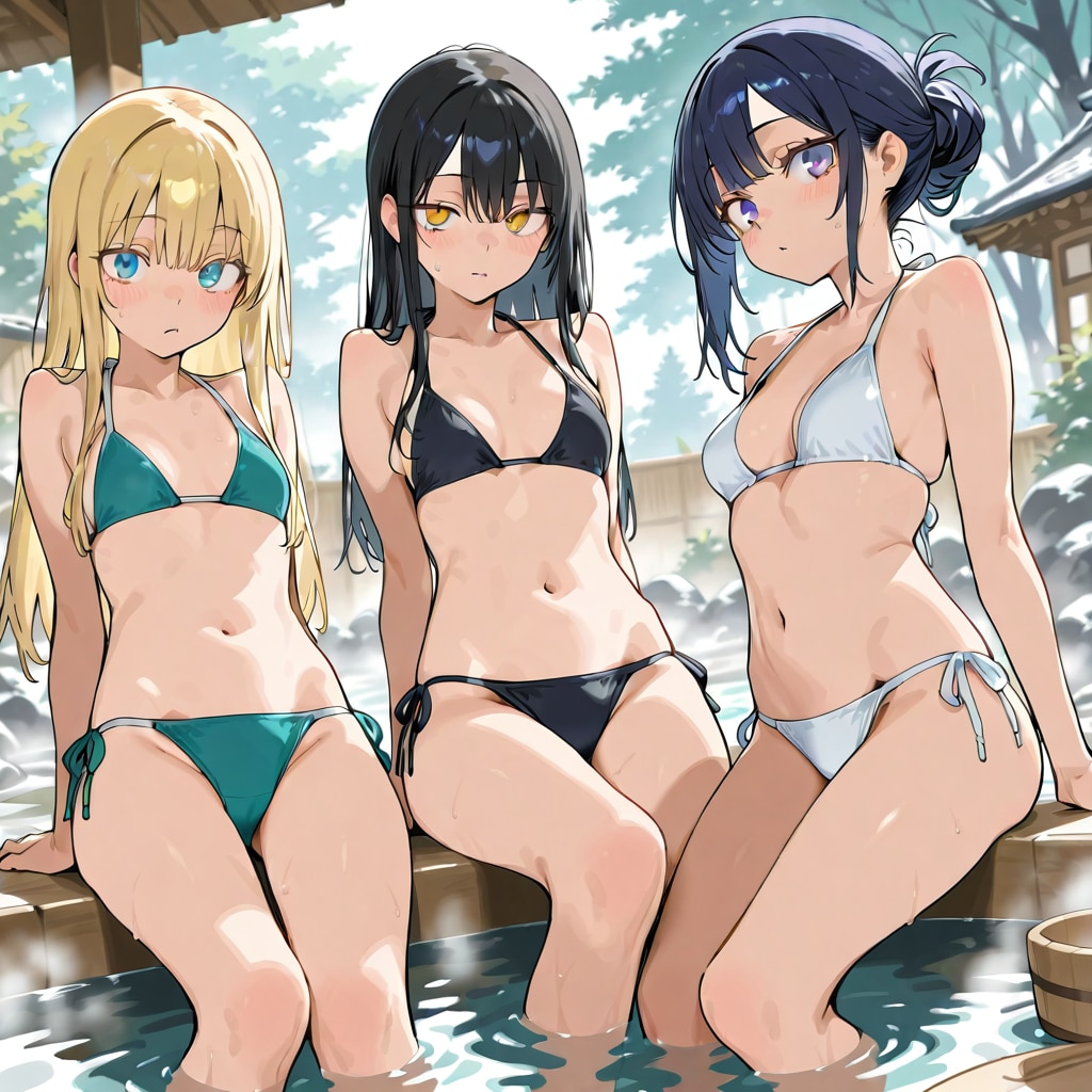 混浴なので・・♡