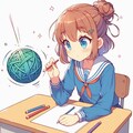 [Dalleさんで]○ートボールを作る女の子[ヂャートボール] 8枚目