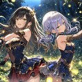 蛍の舞う森にて 2枚目