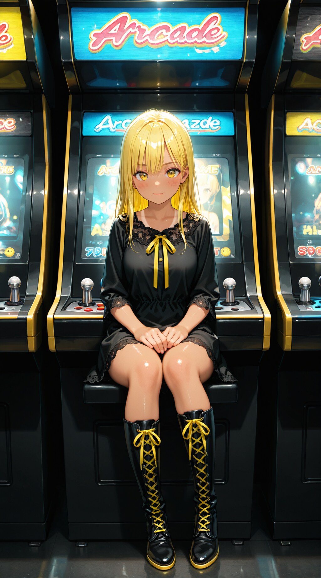 黒と黄のコントラスト 1