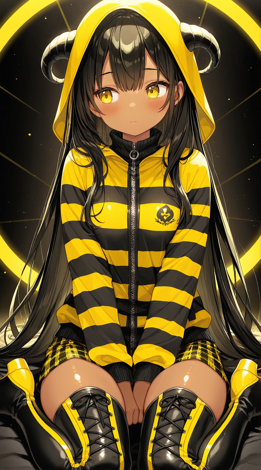 黒と黄のコントラスト 1